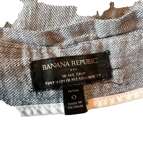 3 for $30! Banana republic linen blend black crop pants - Picture 3 of 9
